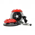 Automobile brake disk with caliper stock photo