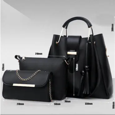 3 Pcs Combo Set (Bla...