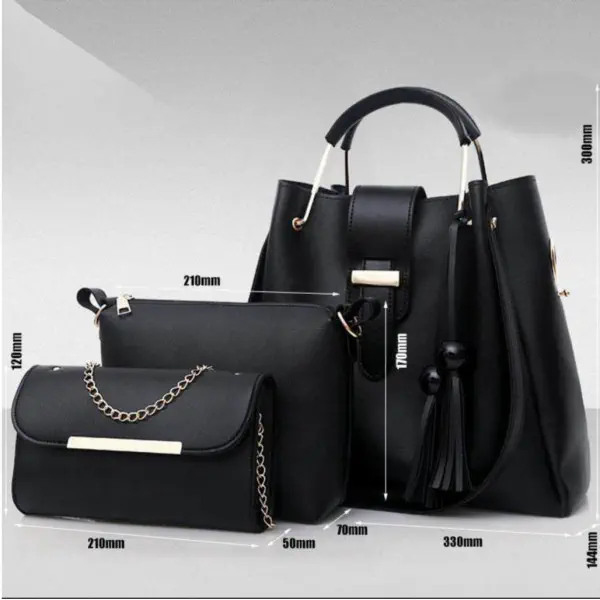3 Pcs Combo Set (Black)