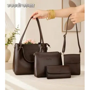 4 PCS Leather LADIES...