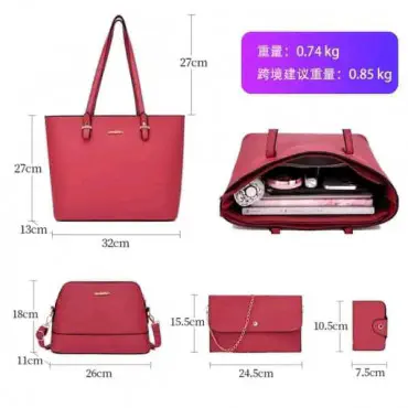4 Pcs Combo Set (Bla...