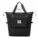 Super Large Capacity Folding Bag Travel Bags(Black)