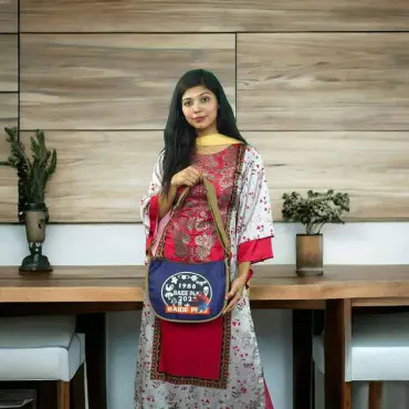 Corian Crossbody bag (Blue)