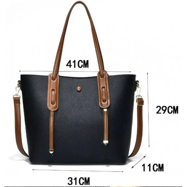 Large Capacity Luxury leadies Crossbody Handbags (Black)