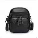 Vintage Crossbody Ladies Bag  (Black)