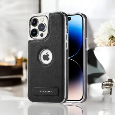JINDUKA Pu Leather Kickstand Case For iPhone 11 To 18 Pro Max