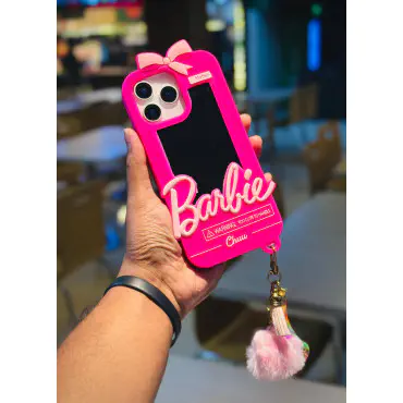 Luxury Barbie Mirror Ladies Case For iPhone