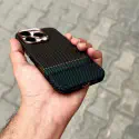 Fashionable Sunset Moonrise Carbon Fiber Texture Matte Bumper iPhone Case