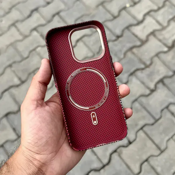 LUXO Life Carbon Fiber Texture Matte Bumper Case For iPhone