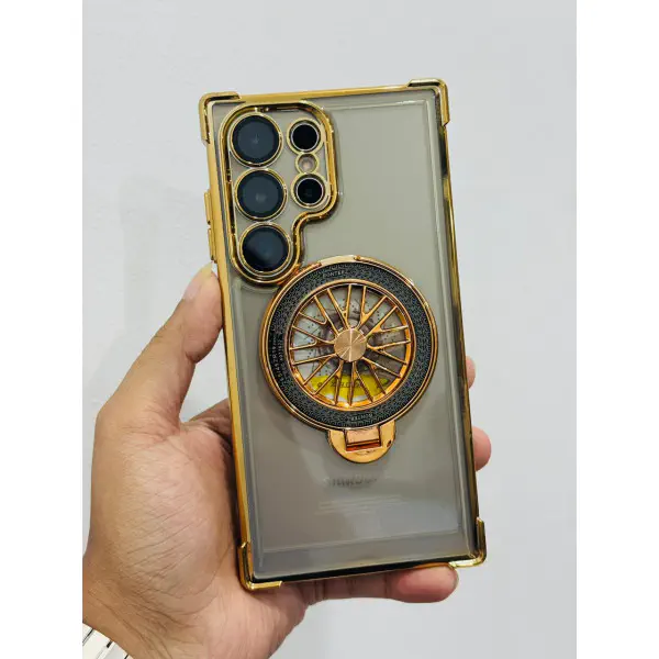 Bontez Rotating Gyro Magnetic Stand Case For Samsung Galaxy S25 Ultra S24 Ultra S23 Ultra S22