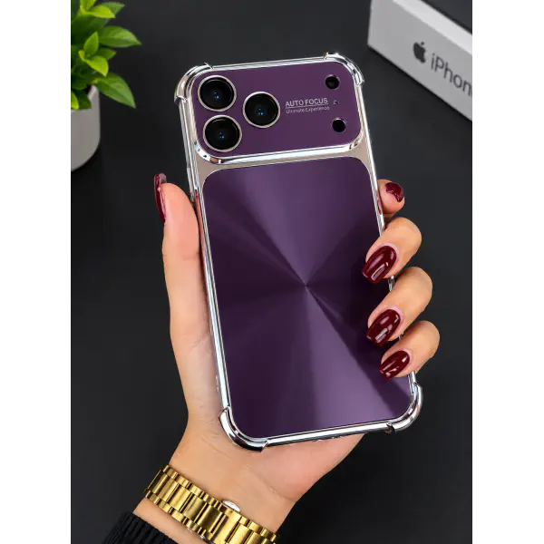 Fashionable Glossy Laser Phone Case Compatible with iPhone 