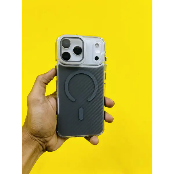 Luxury Carbon Fiber Camera Window Protective Design Phone Case for iPhone 
