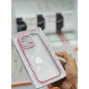Luxury Stone With Giliter Camera Lens Protection Case for iPhone