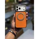 Skin Feel PU Leather Magsafe Stand Case for iPhone
