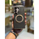 Skin Feel PU Leather Magsafe Stand Case for Samsung Galaxy