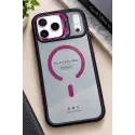 Case Pro Magsafe Magnetic Camera Glass Protector Stand Case for iPhone