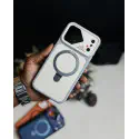 Magnetic Charging Ring Stander Full Cover Hybrid Anti-Slip Hard PC Soft TPU Phone Case for iPhone