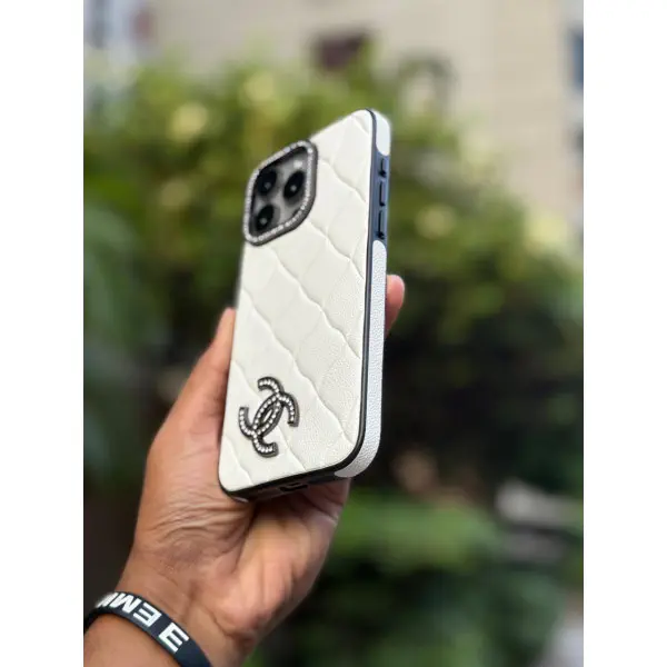 Luxury Leather Design Chanel Classic Phone Case for iPhone