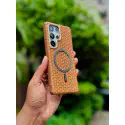 BIGC Super Finish PU Leather Magsafe Supported Case for Samsung Galaxy