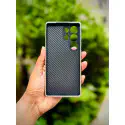 Luxo Brand Carbon Fiber Striped Electroplated Silver Magnetic Case For Samsung Galaxy