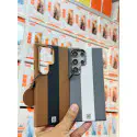 Super Finish Two Colors PU Leather Case for Samsung Galaxy