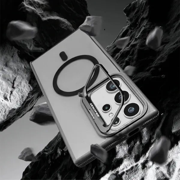 New Camera Stand Metal Smooky Case for Samsung Galaxy