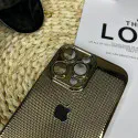 Luxury Poly Carbonate Gold Plating Heat Dissipation With Camera Lens Protection Case For iPhone
