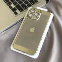 Luxury Poly Carbonate Gold Plating Heat Dissipation With Camera Lens Protection Case For iPhone