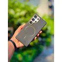 Luxury Magsafe Magnetic TPU Leather Case For Samsung Galaxy