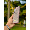  Premium Full Stone Camera Stand Silicone Phone Case for Samsung Galaxy