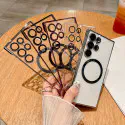 Ultra Slim Plating Clear Frameless Magnetic Case For Samsung Galaxy