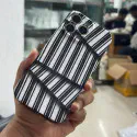 Black & White Abstract Stripe Pattern Glossy Case for iPhone