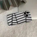 Black & White Abstract Stripe Pattern Glossy Case for iPhone