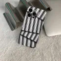 Black & White Abstract Stripe Pattern Glossy Case for iPhone