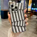 Black & White Abstract Stripe Pattern Glossy Case for iPhone