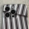 Black & White Abstract Stripe Pattern Glossy Case for iPhone
