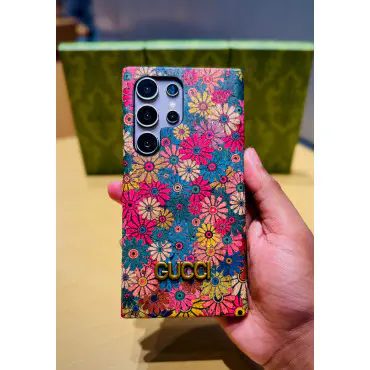 World Famous Branded Floral Print Gucci Style Case for Samsung Galaxy