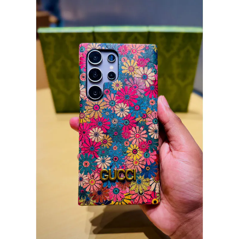 World Famous Branded Floral Print Gucci Style Case for Samsung Galaxy