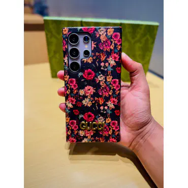 World Famous Branded Floral Print Gucci Style Case for Samsung Galaxy