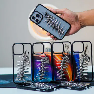 Transparent Design Fish Bone Case for iPhone