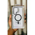 Anti Yellow Crystal Clear Camera Stand Windows Protective Case For Samsung Galaxy