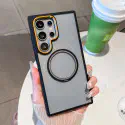 Metal Lens Frame Magnetic Phone Case for Samsung Galaxy