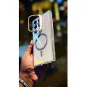 Crystal Clear Camera Stand Case For Samsung Galaxy