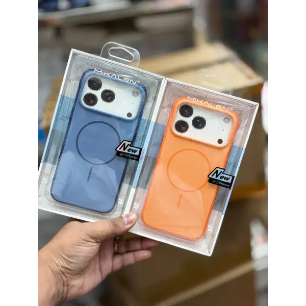 Mikalen Brand Classic Fluid Skin Silicone with Button Magsafe Case for iPhone