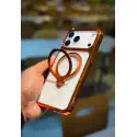 New Design i-Mike Crystal Clear Magnetic Stand Case for iPhone