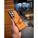 Suitable Magsafe Supported Ring Stand Business leather Case For Samsung Galaxy