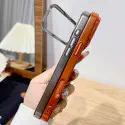 Plating Folding Glass Camera Stand Holder Phone Case For iPhone