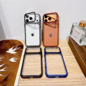 Plating Folding Glass Camera Stand Holder Phone Case For iPhone