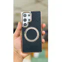 Skin Feel PU Leather Magsafe Stand Case for Samsung Galaxy