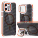Luxury Carbon Fiber Camera Window Protective Design Phone Case for iPhone 